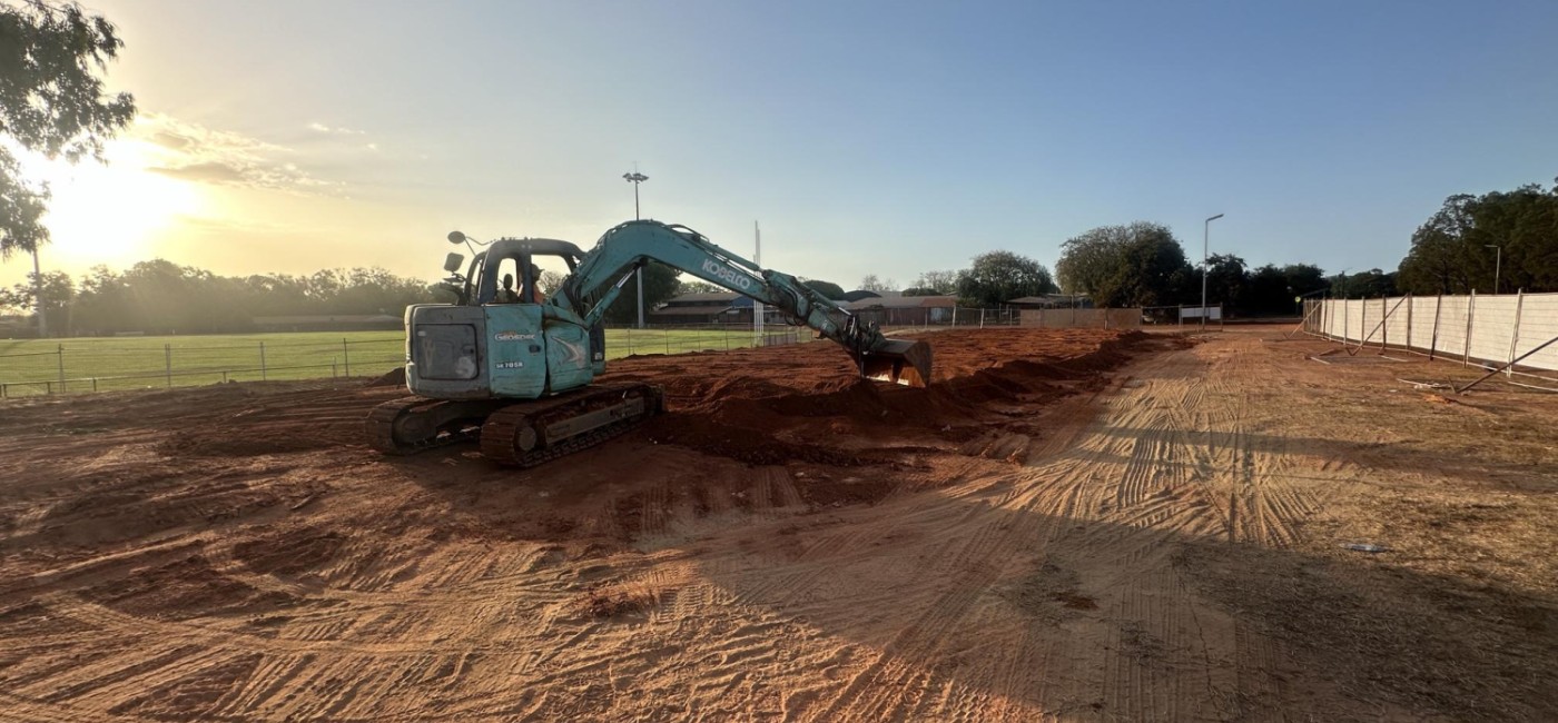 Maningrida changerooms and grand stands