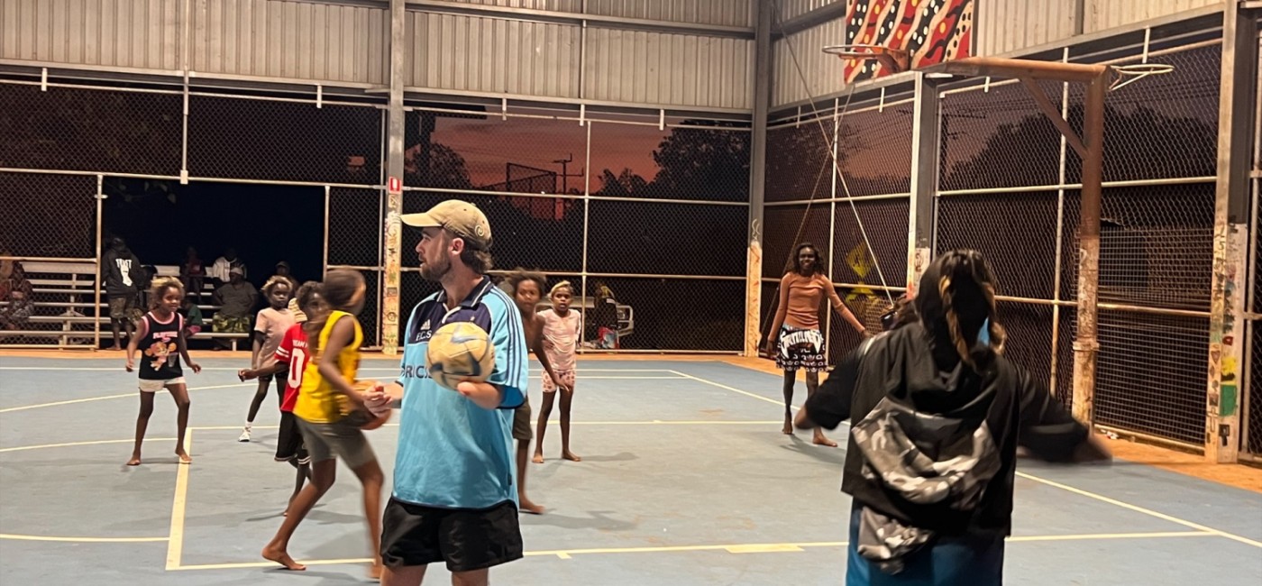Maningrida basketball court resurface